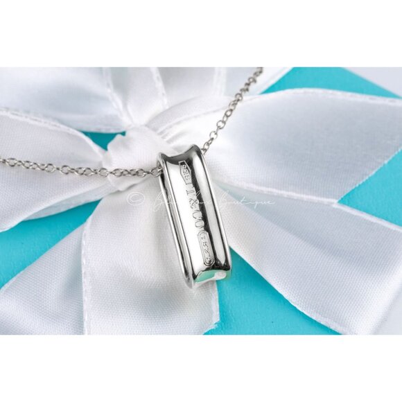 Tiffany & Co. Jewelry - 100% Authentic Tiffany and Co. Necklace 1837 Loop Oval Pendant Sterling Silver